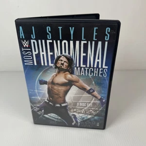 AJ Styles Most Phenomenal Matches DVD 2018 WWE Wrestling 3 Disc Set - Picture 1 of 6