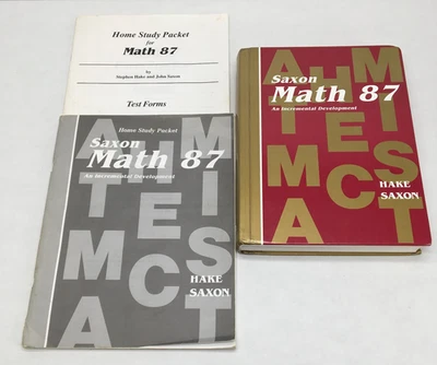 Saxon 87 Math Set 8/7: Textbook Answer Key Test Forms; 1st Edition; Homeschool - Image 1 of 4