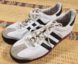 Adidas De Colección Y2k Para Hombre Talla 10 Original Samoa Blanco 3 Negro Raya Rojo Defecto - Imagen 1 de 12