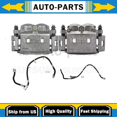 Pinzas de freno de disco delanteras + línea de freno delantera para Ford E-150 4,6 L 5,4 L_ Foto 1 de 4