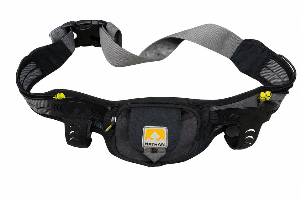 Cinto de hidratação Nathan Running pacote de cintura – porta-garrafas duplos, bolso com zíper - Imagem 1 de 1