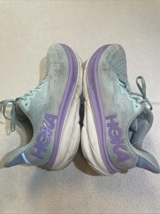 Hoka One One Clifton 9 Womens Size 10D Blue Running Shoes Sneakers Athleisure - Picture 1 of 7