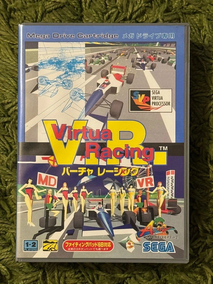 Virtua Racing SEGA MegaDrive NTSC-J JAP Import CIB LIKE new! Tested Working - Immagine 1 di 4