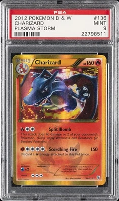 2013 POKEMON B&W PLASMA STORM #136 CHARIZARD PSA 9 - Image 1 of 2