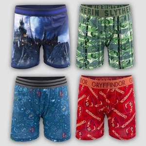 Harry Potter Boys' 4pk Underwear Athletic Boxer Briefs Spandex - Picture 1 of 1