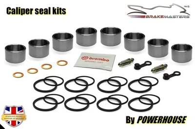 Aprilia RSV4 R 2012 front brake caliper piston seal rebuild repair kit set Foto 1 de 4
