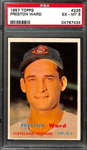1957 Topps #226 PRESTON WARD PSA 6 EX-MT 04787434 - Picture 1 of 2