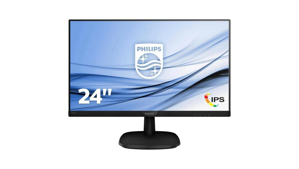 Monitor Philips 243V7QDSB/00 (23,6 IPS/PLS FullHD 1920x1080 HDMI, VGA kolor czar - Bild 1 von 1