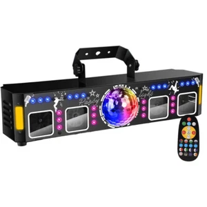 Proyector de haz láser discoteca RGB efecto de luz DJ fiesta DMX estroboscópico iluminación de escenario - Imagen 1 de 24