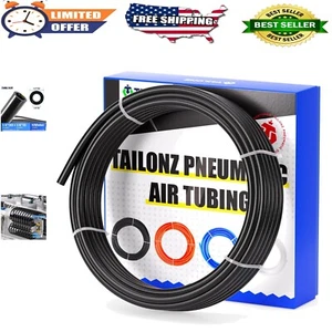 32.8FT Black Nylon Air Brake Tubing 1/4" OD Pneumatic Hose - 362 PSI Max Pres... - Picture 1 of 11