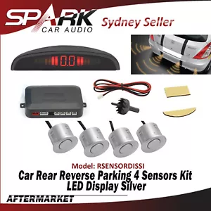 CT Silver Car Rear Reverse Reversing Parking Sensor Buzzer Alarm LED Display - Bild 1 von 7