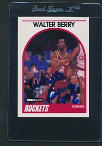 Aros #44 Walter Berry Rockets 1989/90 firmado automático *D8466 - Imagen 1 de 1