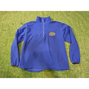 Vintage Russell Athletic Fleece Pullover Florida Alligatoren 1/4 Zip Blau M (lesen) - Bild 1 von 5