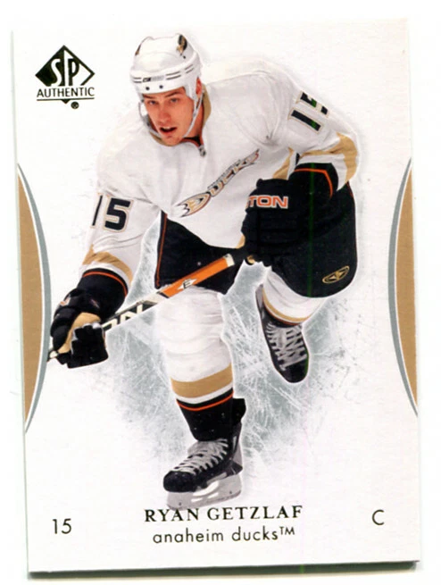 2007-08 SP Authentic Ryan Getzlaf Card #93 Anaheim Ducks - Image 1 of 1