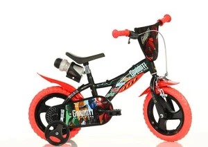 BICI BICICLETTA GORMITI CON ROTELLE BAMBINO BIMBO 3 4 5 ANNI - 12" - 87/110 cm - Foto 1 di 5