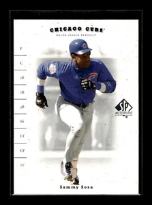 2001 SP Authentic #55 Sammy Sosa (EX)(BAS) - Picture 1 of 2