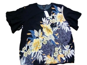 JM Collection Ladies Large Embellished Shirt w/Split Sleeves - Picture 1 of 8