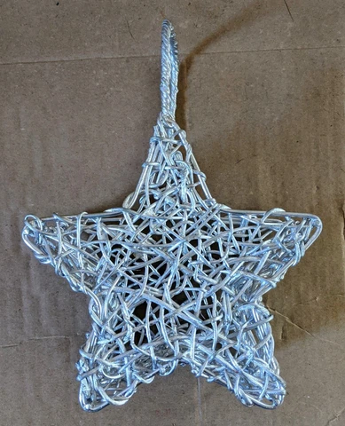 Silver Star Basket Cover