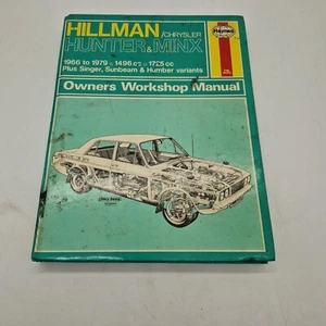 Haynes Manual Hillman/Chrysler Hunter & Minx 1966-1979 Hardback 033. -UH - Picture 1 of 3
