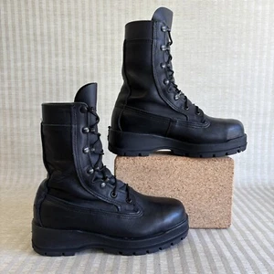 Belleville F360ST Steel Toe Combat Boots Womens Size 6.5M Black Leather Military - Picture 1 of 21