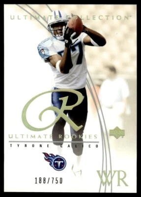 2003 Upper Deck Ultimate Collection Tyrone Calico Rookie 188/750 Tennessee - Image 1 of 2