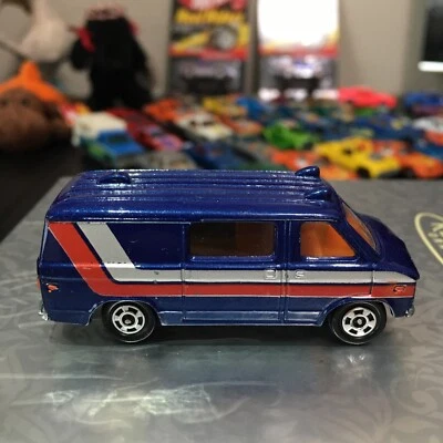 💚⭐️Tomica Pocket Cars #F22 1977 Chevrolet serie G furgoneta Chevy azul 1:78 Foto 1 de 4