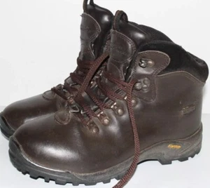 MOUNTAIN WAREHOUSE PYTHON WATERPROOF ISOGRIP BROWN LEATHER HIKING BOOTS UK 4 - Picture 1 of 6