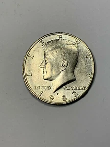 1983-P Almost Uncirculated (AU) Clad Kennedy Half Dollar - Picture 1 of 2