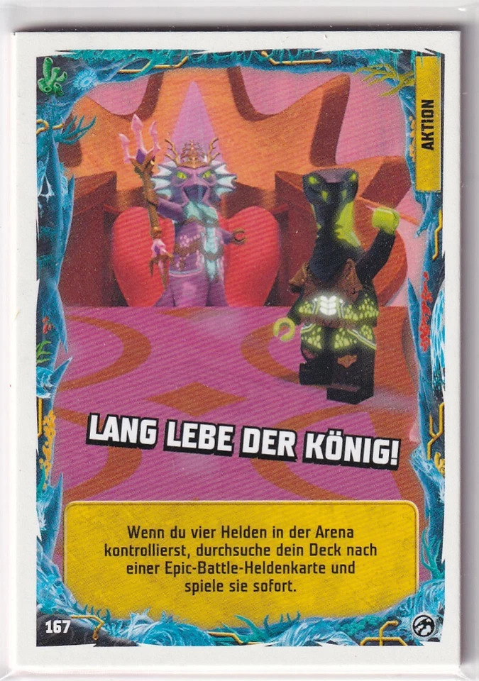 Lego Ninjago Series 7 Secret of the Deep TCG Card No. 167 Long Live the King! - Image 1 of 1