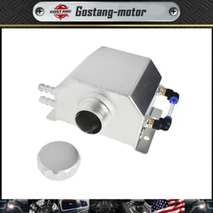 Aluminum 1L Radiator Coolant Overflow Bottle Recovery Water Tank Reservoir W/Cap - Picture 1 of 8