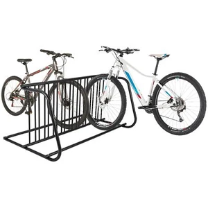 Bike Storage Rack 10 Bicycle Floor Parking Stand for Home Garage Indoor Outdoor - Picture 1 of 7