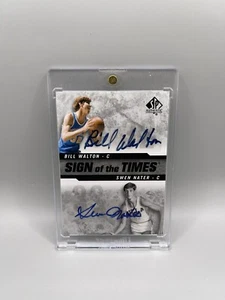 Bill Walton Swen Nater 2014 Upper Deck SP Authentic Sign Of The Times Auto W/Mag - Picture 1 of 2
