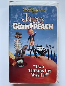 Walt Disney James and the Giant Peach VHS 1996 Clamshell Two Thumbs Up! Way Up! - Picture 1 of 12