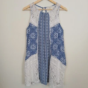 Hint of Mint Kleid Damen Large Boho Resort Mediterran Spitze Festival Sommer - Bild 1 von 13