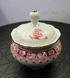 Eine Seltmann Weiden Theresia Zuckerdose mit rotem Deckel in sehr gutem Zustand - Bild 1 von 3