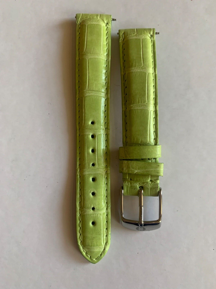 16 mm Band Width Wristwatch Bands MICHELE Leather for sale