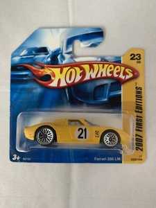 Hot Wheels Ferrari 250LM 2007 First Editions Short Card, Yellow FREE SHIPPING - Picture 1 of 7