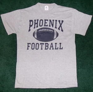 Vintage 90er Phoenix Football T-Shirt Gr. S Russell Athletic Nublend Eagle Etikett - Bild 1 von 3