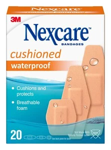 Vendajes de espuma acolchada impermeables 3M Nexcare surtidos tamaños transpirables 20 unidades - Imagen 1 de 5