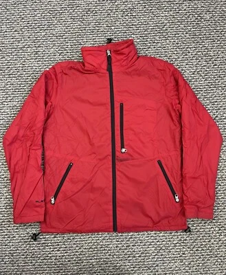 Винтажная женская куртка Ralph Lauren L красные джинсы-поло RL 67 с капюшоном на молнии с подкладкой - Изображение 1 из 4