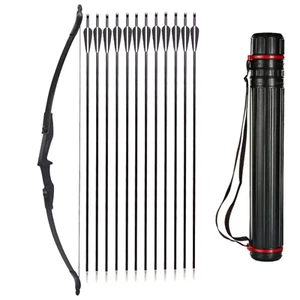 Bogenschießen 57" Takedown Recurve Bogen Pfeil Köcher für Erwachsene/Jugendliche - Bild 1 von 5