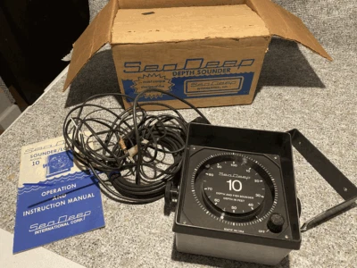 Localizador Buscador de Peces Seadeep de Colección Mod 10 con Montaje, Cables, Caja Años 60 Foto 1 de 4