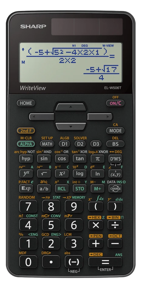 Sharp EL-W506T Write-View Advanced Solar Scientific Calculator A-level Maths - Image 1 of 1