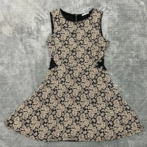 Blue Pepper Y2K Kleid Damen S Cut Out Blumen Burnout Whimsygoth Cocktail - Bild 1 von 10