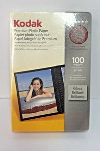 Kodak Premium Photo Paper 4x6 Brilliant Glossy Instant Dry 100 Sheets Sealed - Picture 1 of 2