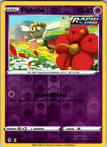 Flabebe Reverse Holo 071/203 SWSH07: Evolving Skies Common - NM - Picture 1 of 2