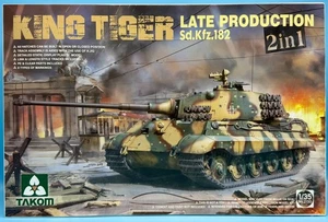 Takom 1/35 2130 King Tiger Late Production Sd.Kfz.182 2 IN 1 Brand New - Picture 1 of 3
