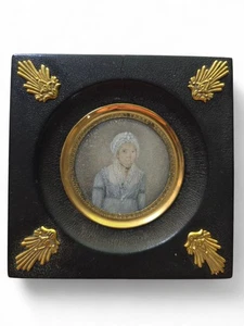 Miniature Peinte Femme 1808 Empire - Picture 1 of 5