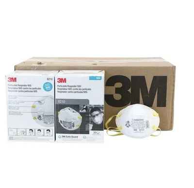 3M 8210 N95 Mask Case of 8 Boxes Disposable Particulate Respirator 160 pcs - Image 1 of 2