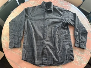 VTG 90s Men's Longsleeve Polo Button Up STRUCTURE Stretch Medium Taiwan R.O.C. - Picture 1 of 13